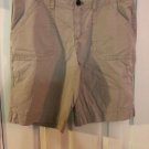 BASS Camping Shorts Womens Size 6 Beige Tan 100% Cotton Roll UP Camping Outdoor
