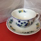 Villeroy Boch Bowl PHOENIX BLAU Coffee Cup & Saucer Germany