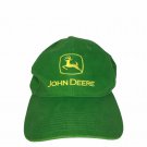 John Deere Cap Green Yellow Deer Snap Back Everyday Wear Hat Trucker EUC Work