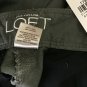 NWT Ann Taylor Loft  Shorts Size 6 Green Pink Ribbon Front Back Pocket Summer