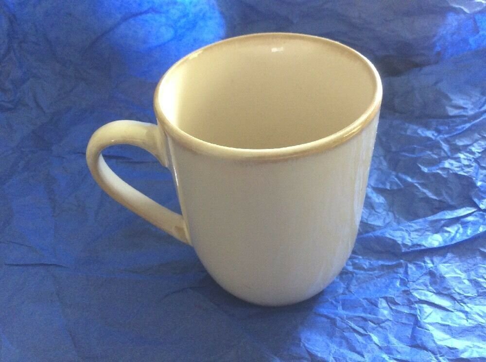 Sabatier Elegance Mugs Cups 4-1/4" Beige