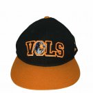 Tennessee Vols Cap Black Orange Lid "Vols" Dog Logo Snap Back Volunteer Hat