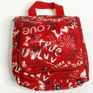 Old Navy Lunchbag Supply Organizer Red Written Word Design School Bag Love Heart