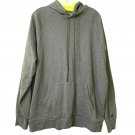 Russell Fleece Hoodie Mens L 42-44 Grey Heather Premium Pullover Kangaroo Pocket