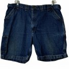 Carhartt Shorts Men Sz 44 Blue Denim Front Back Side Pockets Summer Spring Wear