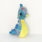 Ty "Neptune" Blue Purple Iridescent Seahorse Childrens Stuffed Animal Playtime