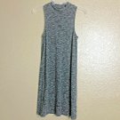 Alya Francescas Dress Size S Sleeveless High Neck Knit Heathered Black Sexy