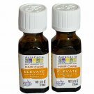 Elevate Essential Oil Blend Hair Care Pure Oils Aura Cacia Positivity 0.5 oz 2pc