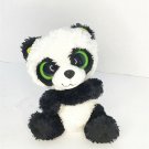 Ty "Bamboo" Panda White Black Green Eyes Childrens Stuffed Animal Playtime Toy