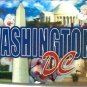 Washington DC Monuments Panoramic 3D Fridge Magnet