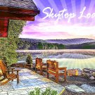 Skytop Lodge Pennsylvania with Sunset Photo Fridge Magnet