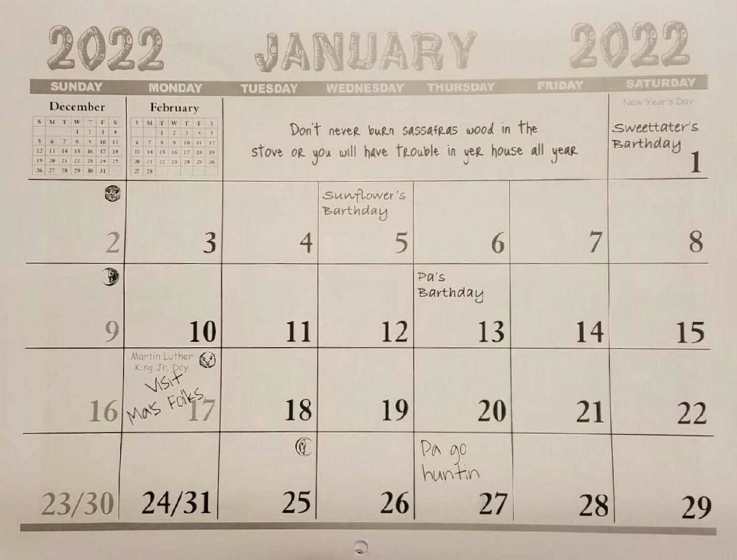 2024 Genuine Hillbilly Calendar