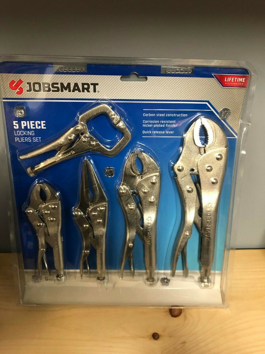 JobSmart 5 Piece Locking Pliers Set