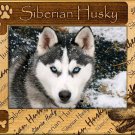 Siberian Husky Laser Engraved Wood Picture Frame Landscape (5 x 7)