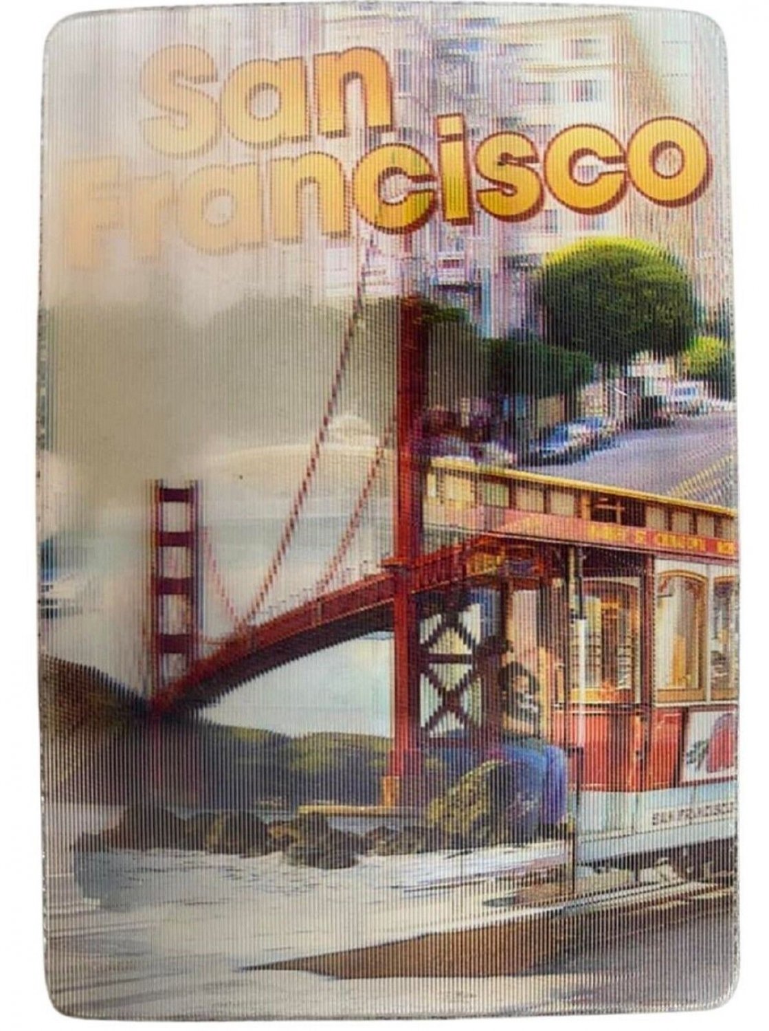 San Francisco USA Refrigerator Magnet 3D Travel Italy