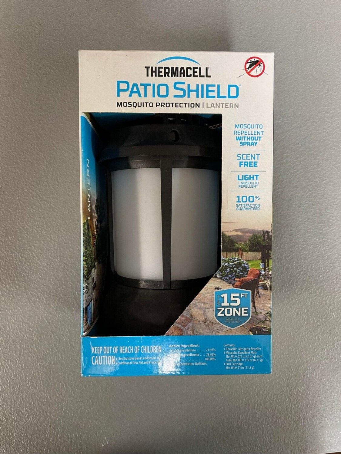 Thermacell Patio Shield Mosquito Protection Latern, NEW