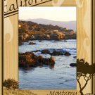 California Monterey Coast Laser Engraved Wood Picture Frame Portrait (4 x 6)