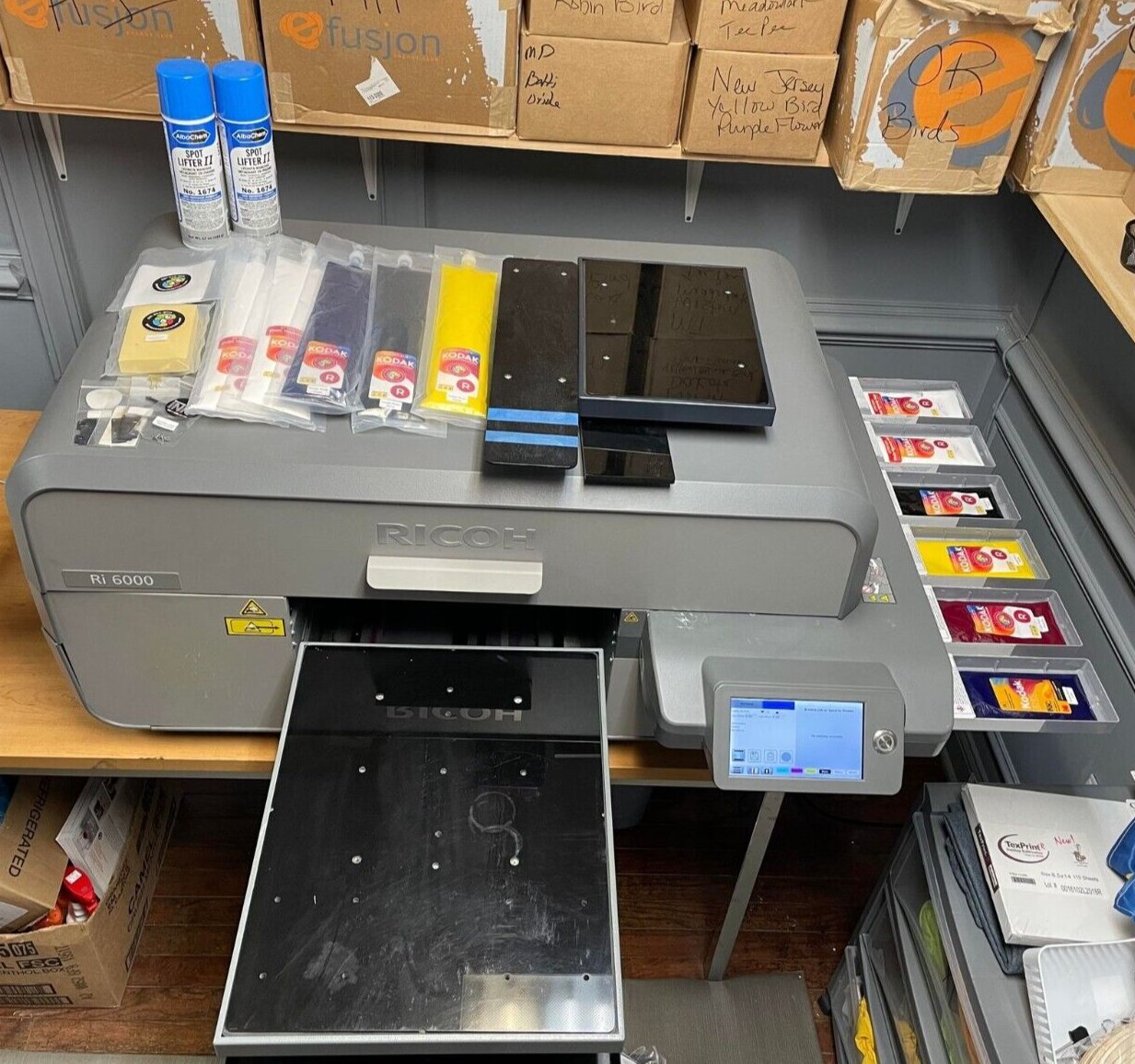 Ricoh Ri 6000 Direct to Garment Printer with Extras