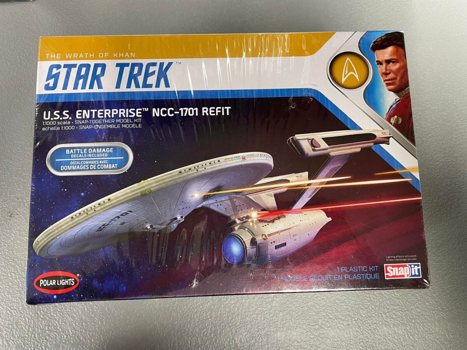 Star Trek U.S.S Enterprise NCC-1701 Refit, The Wrath of Khan Model Kit