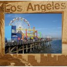 Los Angeles Border Style Laser Engraved Wood Picture Frame Landscape (4 x 6)