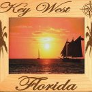 Key West Florida With Compass Laser Engraved Wood Picture Frame Landscape 4x6