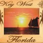 Key West Florida With Compass Laser Engraved Wood Picture Frame Landscape 4x6