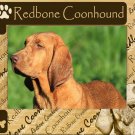 Redbone Coonhound Laser Engraved Wood Picture Frame Landscape (5 x 7)