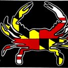 Maryland Crab with Flag Design License Plate