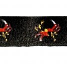 Maryland Crab Small Black Keychain Lanyard