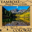 Steamboat Colorado Elevation Laser Engraved Wood Picture Frame Landscape 8 x 10