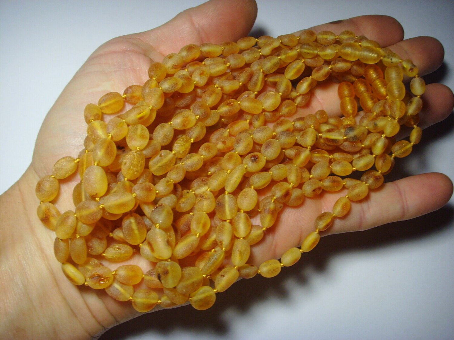 Lot of 10 Baby Genuine Baltic Amber Necklaces 62,91g.B-80