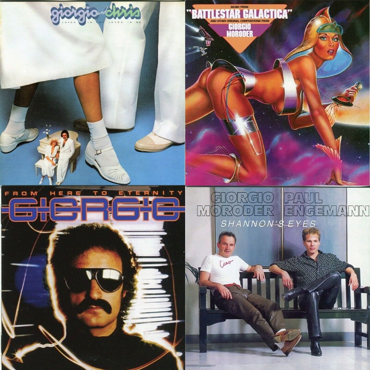 Giorgio Moroder - 4 CD LOT Battlestar Galactica, Shannon's Eyes, Giorgio&Chris