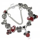 AURELLA_Mickey Minnie Charm Bracelet For Kids With Nice Marano Beads