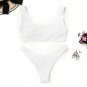 Foreign Trade Swimwear Printing Explosive Models Special Fabric Striped Solid Color Bikini