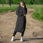 Winter 2019 Warm New Solid - Color Fashion Women's Long Knitted Sweater Hooded Cardigan Coat