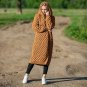 Winter 2019 Warm New Solid - Color Fashion Women's Long Knitted Sweater Hooded Cardigan Coat