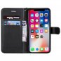 Flip Leather Soft Feel Wallet Wallet Wallet Card Holder for s7 Edge - Color : Black