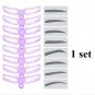 8pcs make up template for eyebrow shaper stencil template stencil template