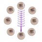 8pcs make up template for eyebrow shaper stencil template stencil template