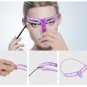 8pcs make up template for eyebrow shaper stencil template stencil template