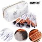 15 pcs Marble Texture Makeup Brushes Set For Women Daily Powder Eyeshadow Background