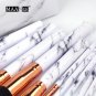 15 pcs Marble Texture Makeup Brushes Set For Women Daily Powder Eyeshadow Background