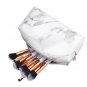 15 pcs Marble Texture Makeup Brushes Set For Women Daily Powder Eyeshadow Background