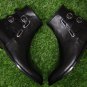 Handmade Men Black Elegant 2 Straps Jodhpurs Leather Boot, Men fashion Boot