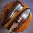 Handmade Mens brown Leather Brogue shoes Loafer moccasins. Shoes for mens