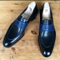 Handmade Mens Two tone Leather shoes moccasins Loafer, Men leather dress shoes