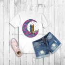 Rainbow owl and moon,decal,clipart,sublimation,PNG,DTG printing,design download,print