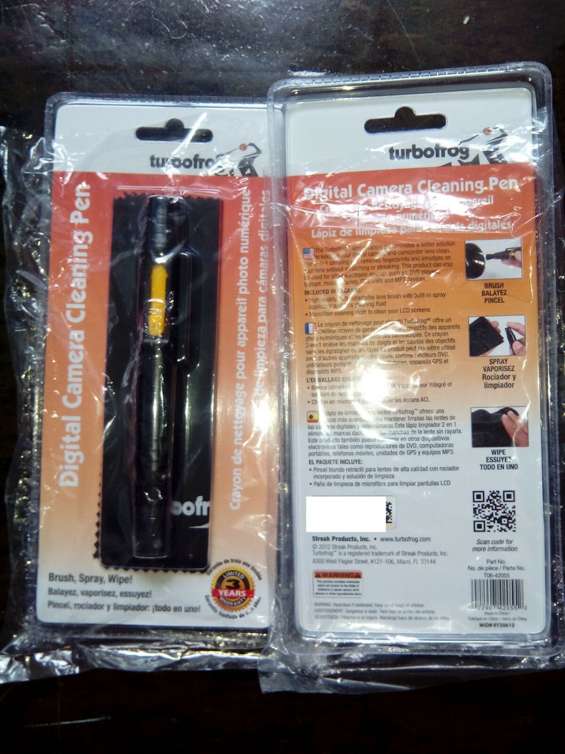 Turbofrog Digital Camera Cleaning Pen - 2-in-1, Microfiber Cleaning Cloth New