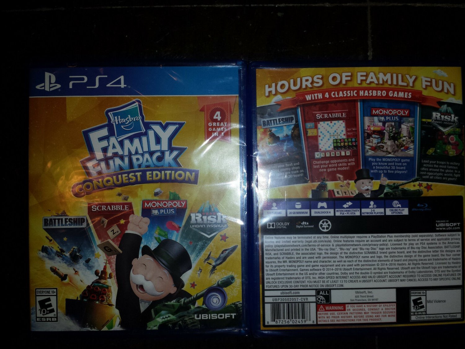 Hasbro Family Fun Pack Conquest Edition CE Sony PlayStation 4 2016 2k16 PS4 New
