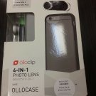 Olloclip 4-in-1 Photo Lens for iPhone 6 6s or Plus grey cases for std or + New